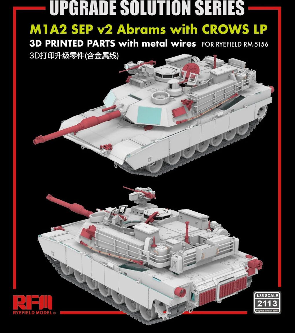 Zdjęcie M1A2 SEP v2 Abrams z CROWS LP Upgrade Solution Series 1:35 Rye Field Model 2113