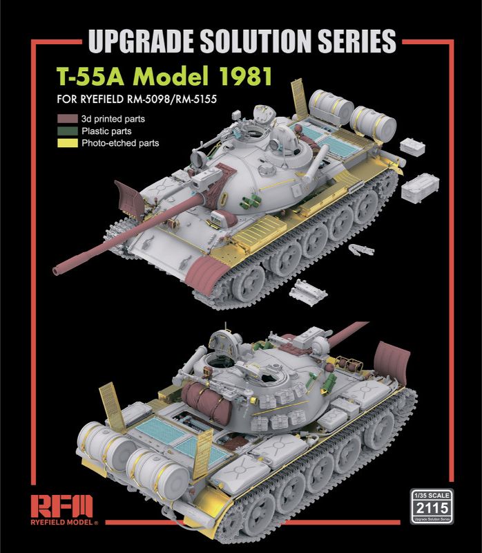 Zdjęcie T-55A Model 1981 Upgrade Solution Series 1:35 Rye Field Model 2115