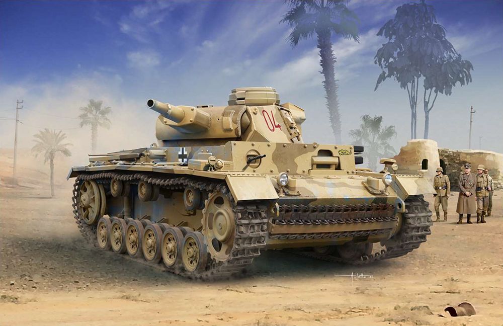Zdjęcie German Panzer III Ausf. N "Afrika Korps" 1:35 Academy 13567