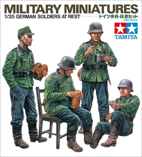 Niemieccy żołnierze podczas odpoczynku 1:35 Tamiya 35129