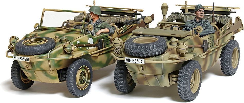 Zdjęcie German Schwimmwagen Type 166 Wide Wheel Version 1:35 Tamiya 35393