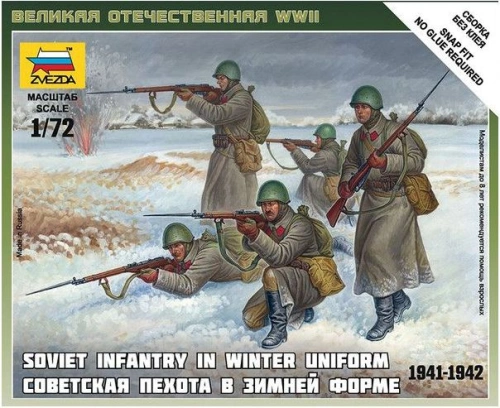 Radziecka piechota (mundury zimowe 1941-1942) 1:72 Zvezda 6197
