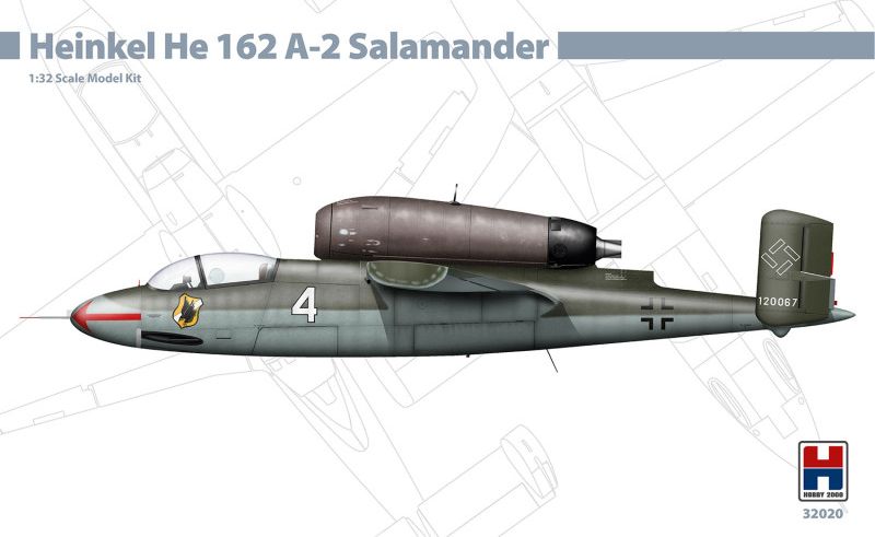 Zdjęcie Heinkel He 162 A-2 Salamander 1:32 Hobby 2000 32020