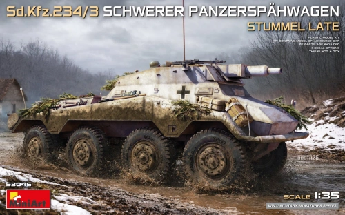 Sd.Kfz.234/3 Schwerer Panzerspahwagen Stummel Late 1:35 MiniArt 53046