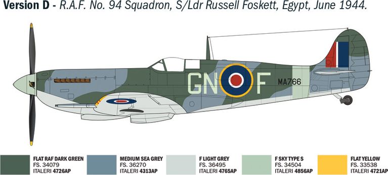 Zdjęcie Spitfire Mk.IX WWII Aces 1:48 Italeri 2843