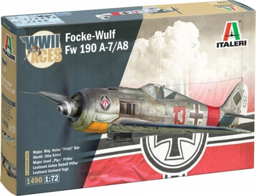 Focke-Wulf Fw 190 A-7/A-8 WWII Aces 1:72 Italeri 1490