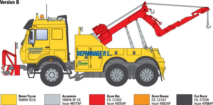 Zdjęcie Mercedes-Benz Wrecker Truck 1:24 Italeri 93808