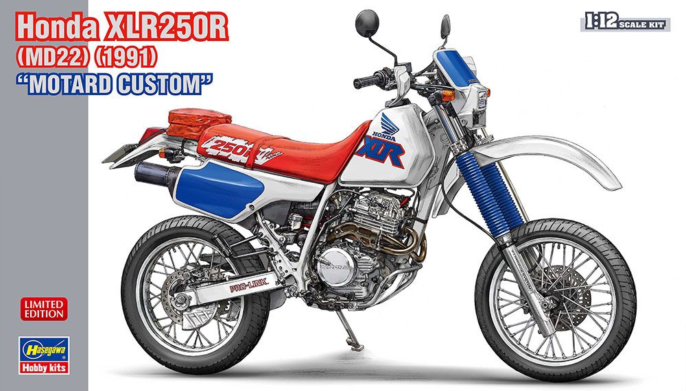Zdjęcie Honda XLR250R (MD22) (1991) "Motard Custom" 1:12 Hasegawa 21779