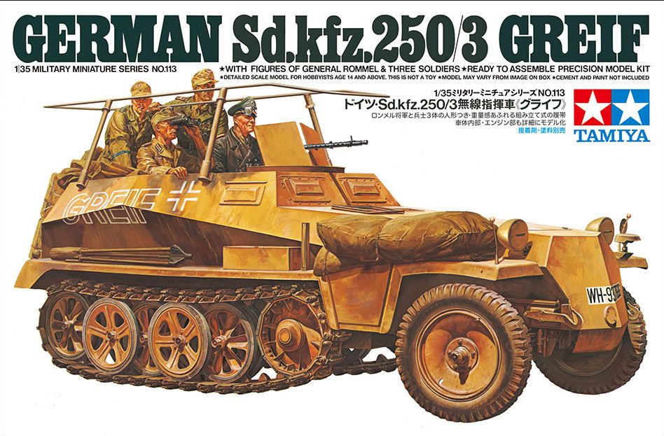 Zdjęcie German Sd.Kfz. 250/3 Greif 1:35 Tamiya 35113