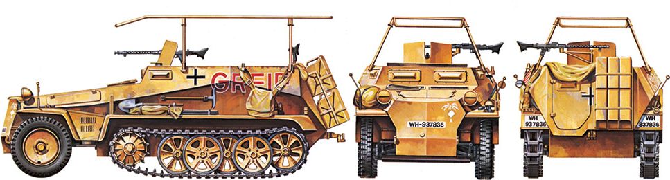 Zdjęcie German Sd.Kfz. 250/3 Greif 1:35 Tamiya 35113
