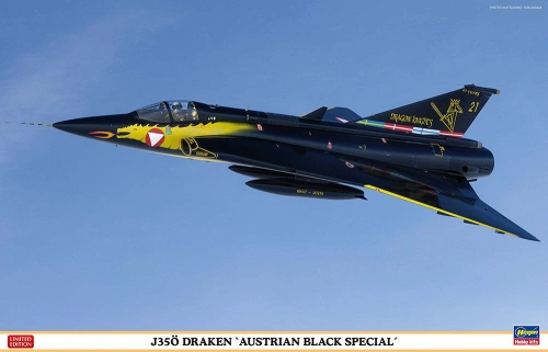J35Ö Draken 'Austrian Black Special' 1:48 Hasegawa 07565