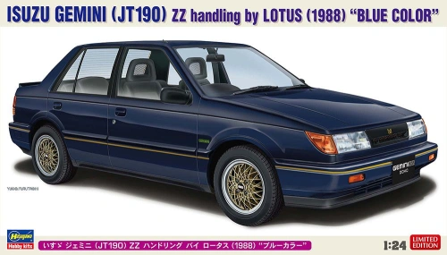 Isuzu Gemini (JT190) ZZ handling by Lotus (1988) "Blue Color" 1:24 Hasegawa 20804