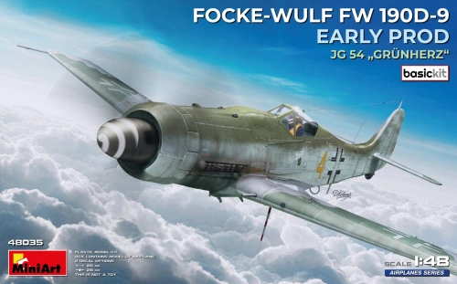 Focke-Wulf Fw 190D-9 Early Production JG 54 Grünherz 1:48 MiniArt 48035