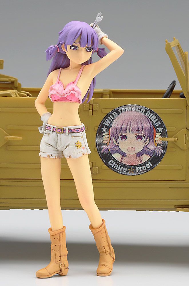 Zdjęcie Wild Egg Girls Pkw.K1 Kübelwagen Type 82 "Claire Frost" z figurką 1:24 Hasegawa SP360