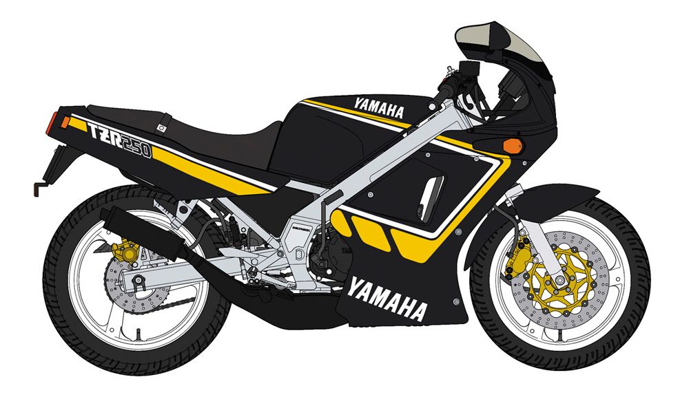 Zdjęcie Yamaha TZR250 (2AW) "New Yamaha Black" 1:12 Hasegawa 21743
