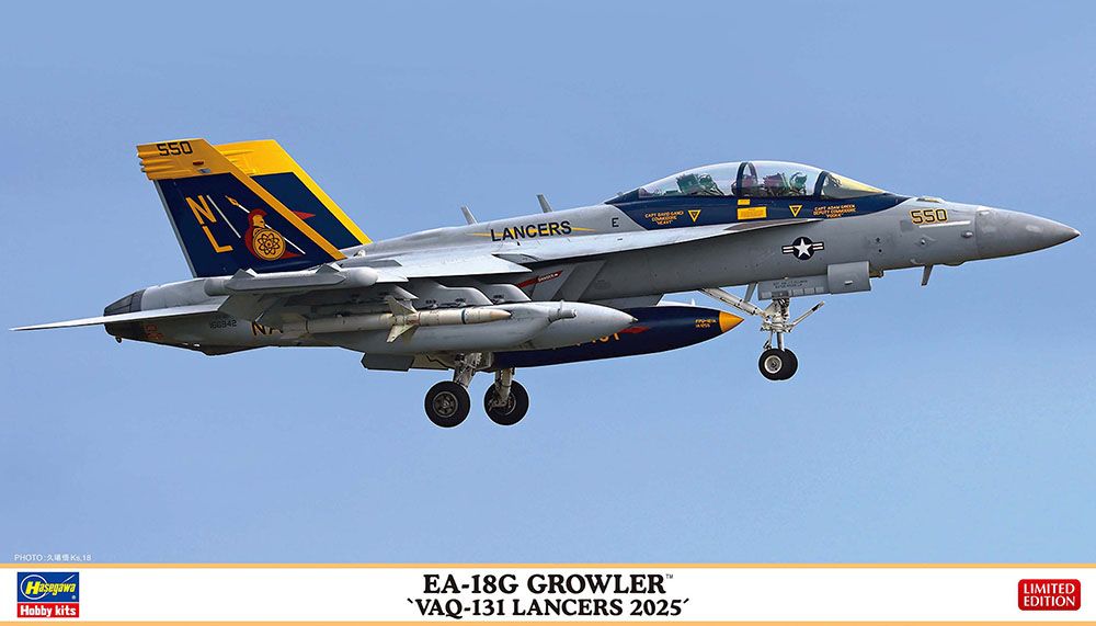Zdjęcie EA-18G Growler 'VAQ-131 Lancers 2025' 1:72 Hasegawa 02528