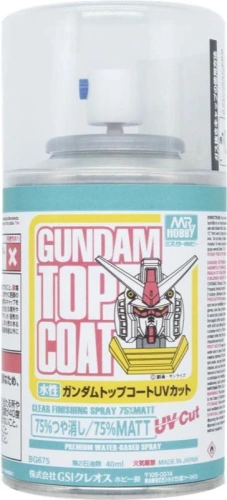 Mr.Hobby BG675 Gundam Top Coat Clear Finishing Spray 75% matowy farba 40ml