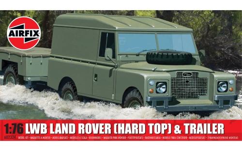 LWB Land Rover (Hard Top) & przyczepa 1:76 Airfix 02324