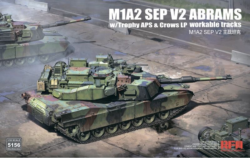 Zdjęcie M1A2 SEP v2 Abrams z Trophy APS i CROWS LP 1:35 Rye Field Model 5156