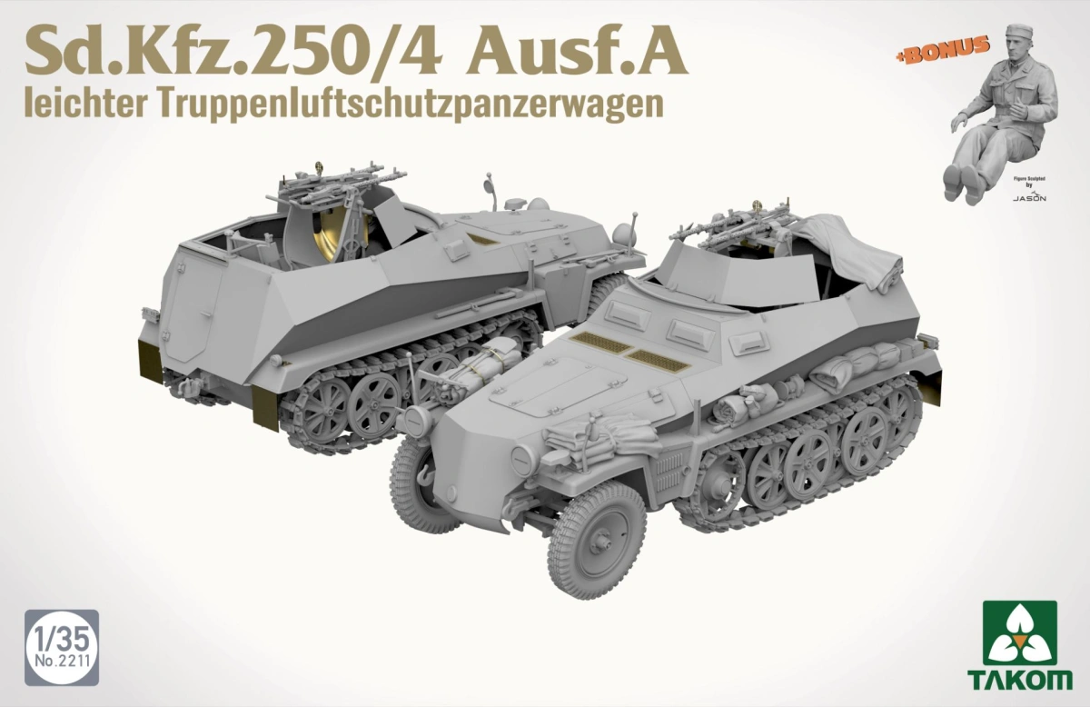 Zdjęcie Sd.Kfz.250/4 Ausf.A leichter Truppenluftschutzpanzerwagen 1:35 Takom 2211