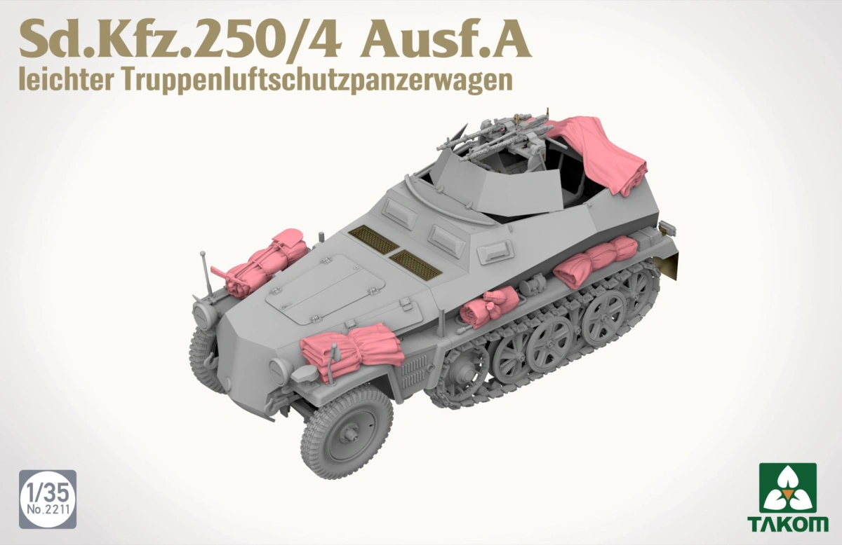 Zdjęcie Sd.Kfz.250/4 Ausf.A leichter Truppenluftschutzpanzerwagen 1:35 Takom 2211