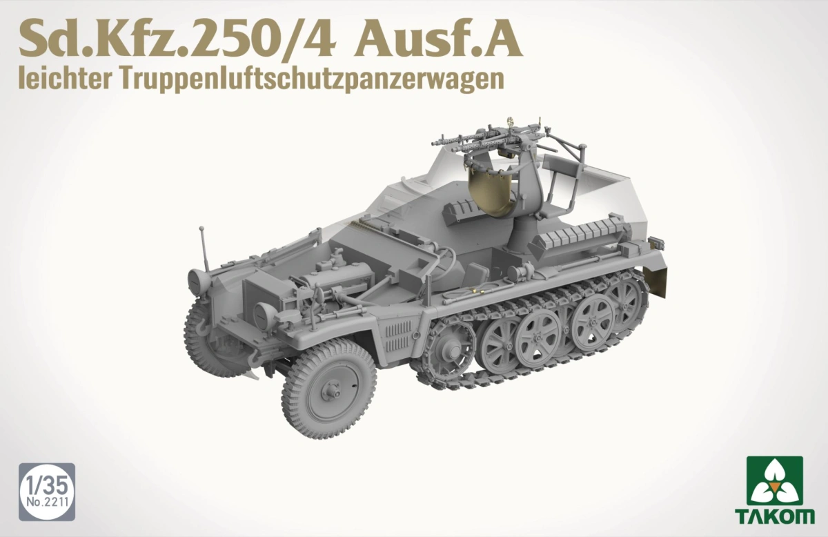 Zdjęcie Sd.Kfz.250/4 Ausf.A leichter Truppenluftschutzpanzerwagen 1:35 Takom 2211