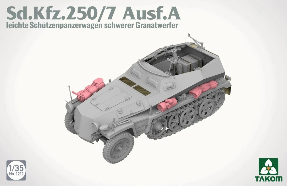 Zdjęcie Sd.Kfz.250/7 Ausf.A Leichter Schutzenpanzerwagen Schwerer Granatwerfer 1:35 Takom 2212