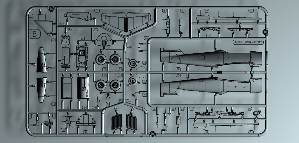 Zdjęcie Messerschmitt Me 262 A-1a/WGr.21 1:72 Arma Hobby AMH70084