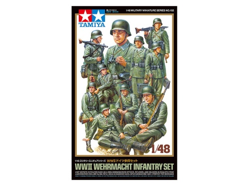 Zestaw żołnierzy Wehrmachtu (WWII Wehrmacht Infantry Set) 1:48 Tamiya 32602