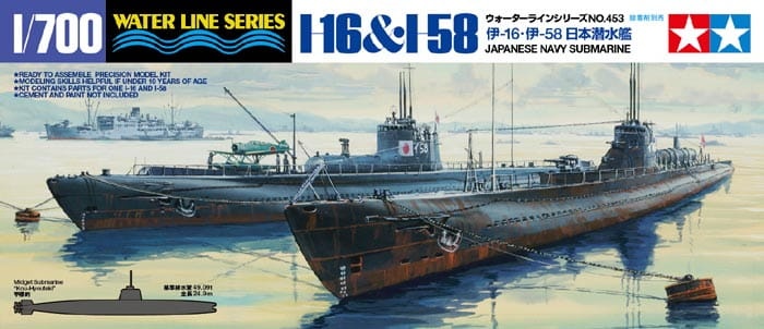 Zdjęcie główne produktu I-16 & I-58 (Japanese Submarine) 1:700 Tamiya 31453
