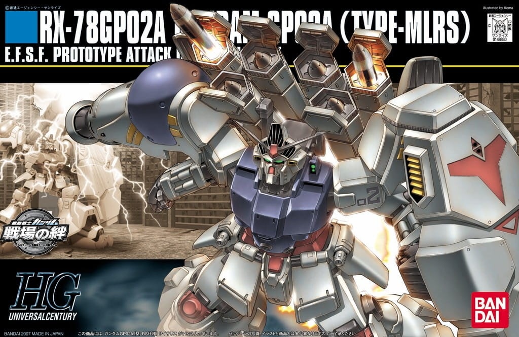 Zdjęcie dodatkowe produktu Gunpla RX-78GP02A Gundam GP02A (Type-MLRS) HGUC 1:144
