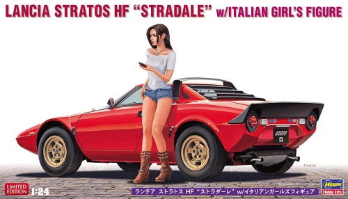 Lancia Stratos HF Stradale z figurką 1:24 Hasegawa 20543