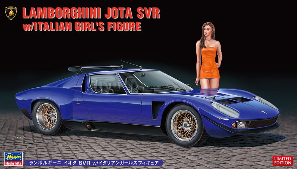 Zdjęcie główne produktu Lamborghini Jota SVR (z figurką) 1:24 Hasegawa 20472