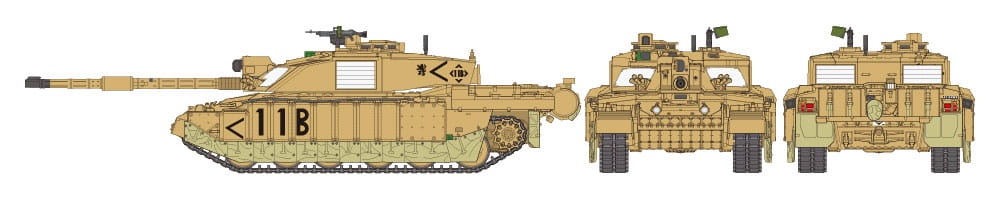 Zdjęcie dodatkowe produktu British Main Battle Tank Challenger 2 (Desertised) 1:48 Tamiya 32601