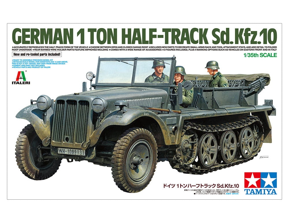 Zdjęcie główne produktu Sd.Kfz.10 German 1ton Half-Track 1:35 Tamiya 37016