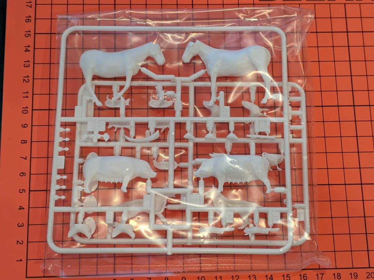 Zdjęcie dodatkowe produktu Zestaw zwierząt (Livestock Set) 1:35 Tamiya 35128