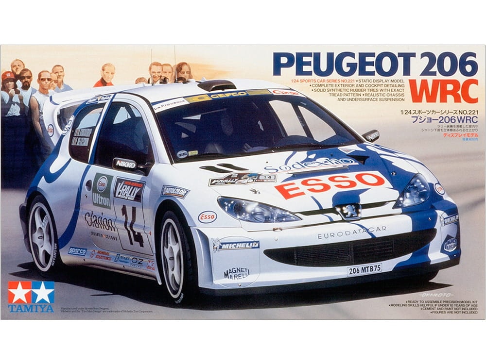 Zdjęcie główne produktu Peugeot 206 WRC 1:24 Tamiya 24221