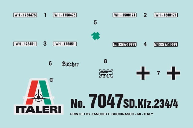 Zdjęcie dodatkowe produktu Sd. Kfz. 234/4 1:72 Italeri 7047
