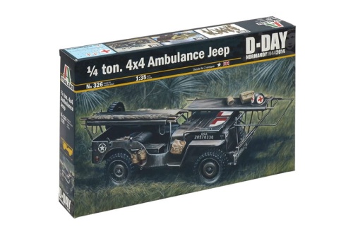 Jeep Ambulance 4x4 1/4 ton. 1:35 Italeri 326