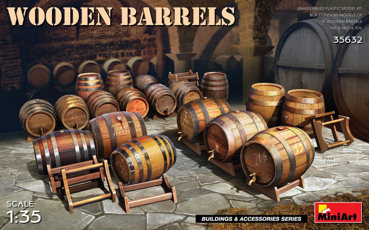 Zdjęcie główne produktu Wooden Barrels 1:35 MiniArt 35632