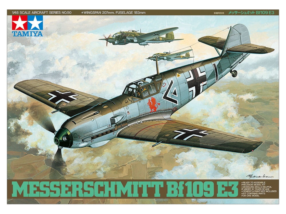 Zdjęcie główne produktu Messerschmitt BF109 E-3 1:48 Tamiya 61050