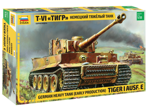 Zdjęcie główne produktu Tiger I Ausf. E (German Heavy Tank) 1:35 Zvezda 3646