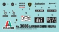 Zdjęcie dodatkowe produktu Lamborghini Miura 1:24 Italeri 3686