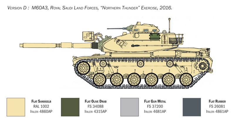 Zdjęcie dodatkowe produktu M60A3 1:35 Italeri 6582