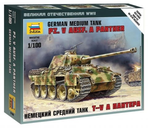Panzerkampfwagen V Panther 1:100 Zvezda 6196