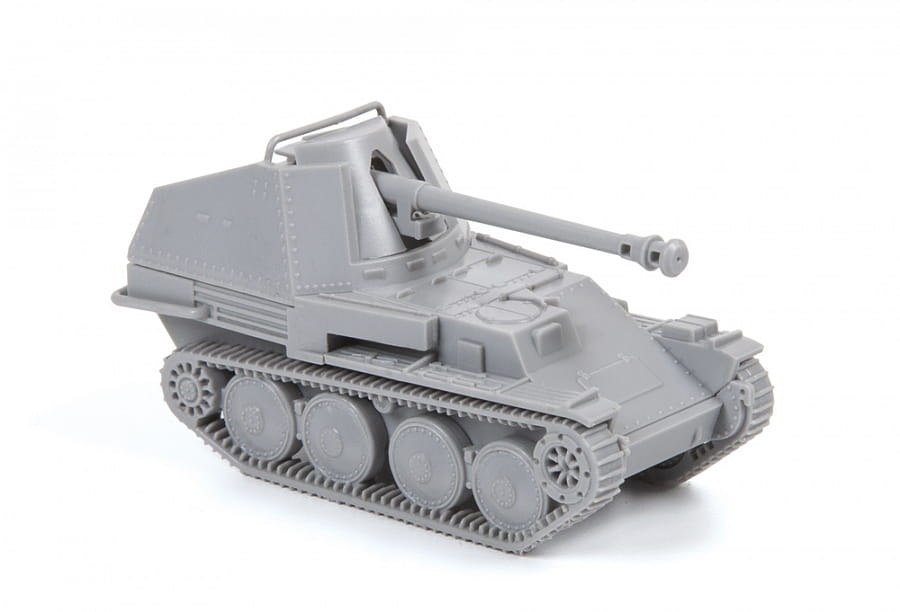 Zdjęcie dodatkowe produktu Marder III German self-propelled anti-tank-gun 1:100 Zvezda 6282