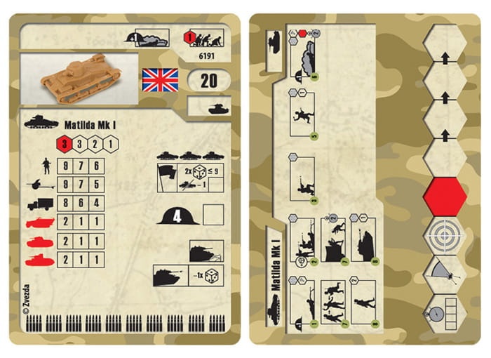 Zdjęcie dodatkowe produktu Matilda Mk I British Light Tank 1:100 Zvezda 6191