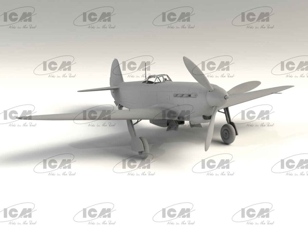 Zdjęcie dodatkowe produktu Yak-9T (WWII Soviet fighter) 1:32 ICM 32090
