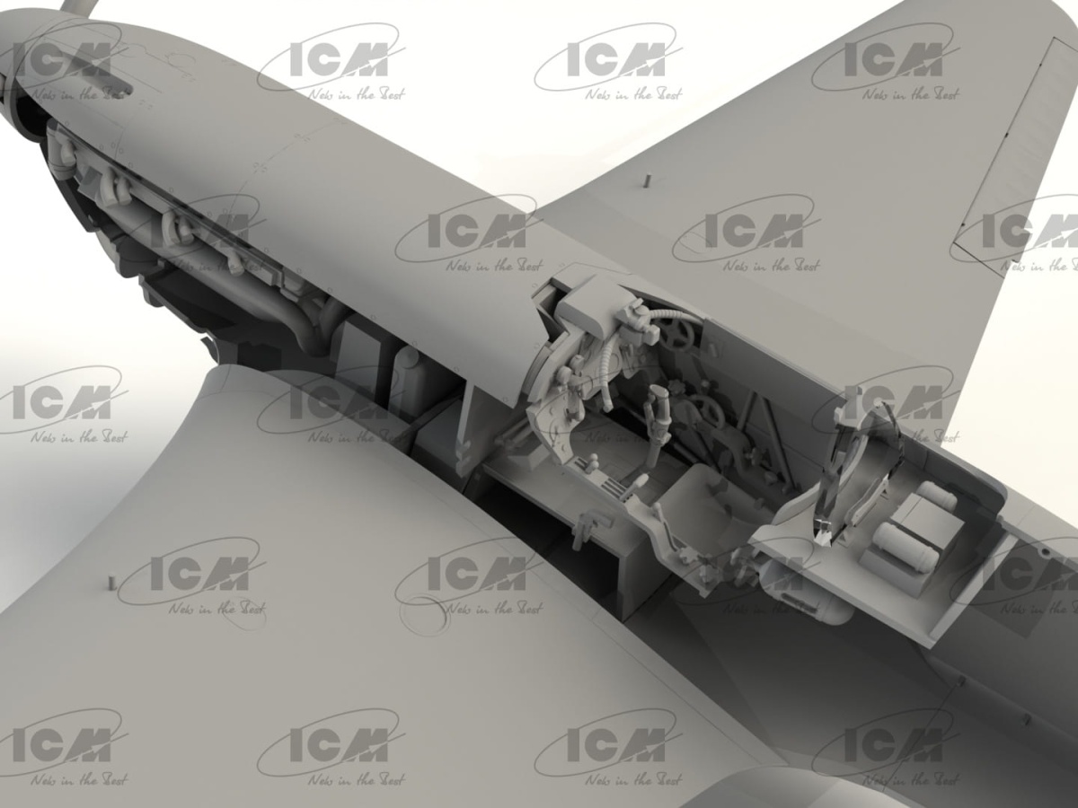 Zdjęcie dodatkowe produktu Yak-9T (WWII Soviet fighter) 1:32 ICM 32090