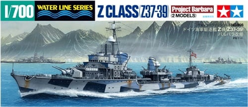 German Destroyer Z (Project Barbara) 1:700 Tamiya 31908